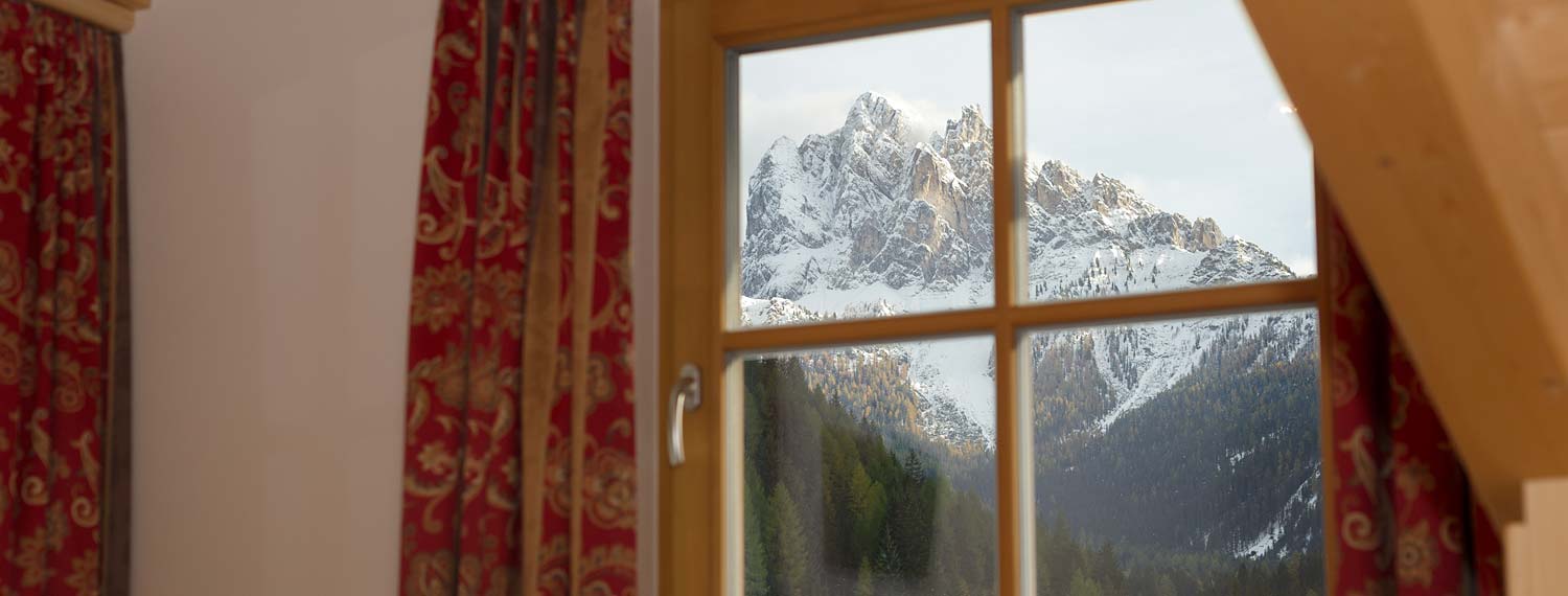 Vista panoramica dalla finestra degli appartamenti